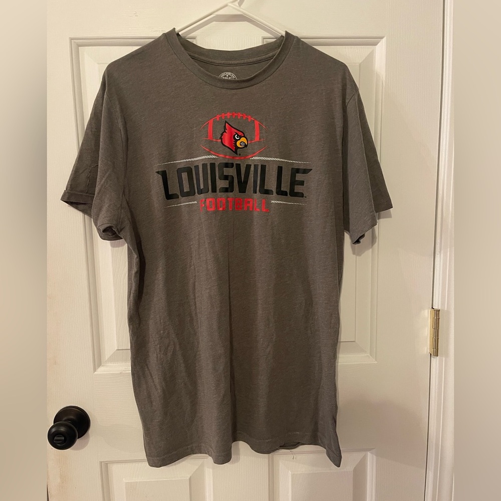 Rivalry Threads Gray Louisville Graphic Tee